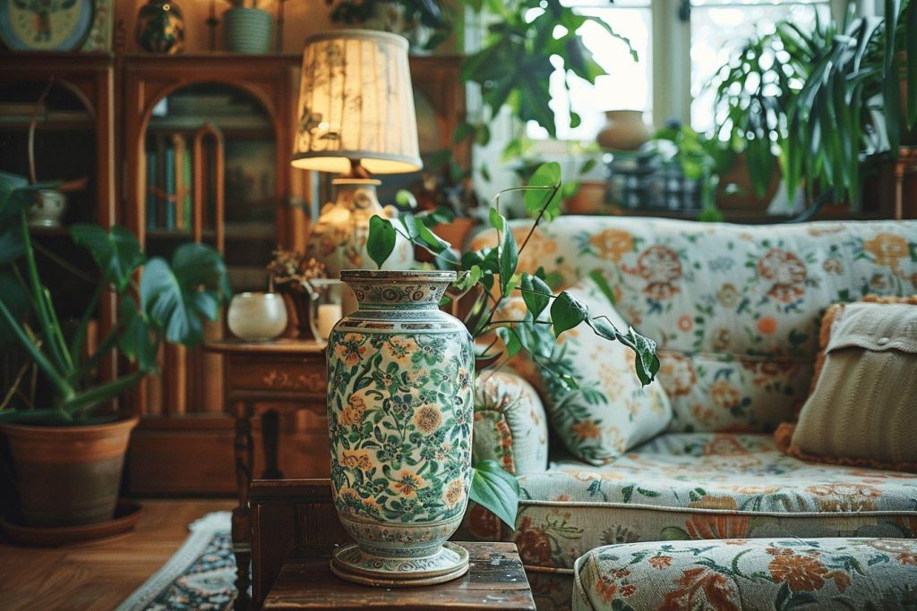 Avec quoi assortir un pied de lampe en céramique vintage ?