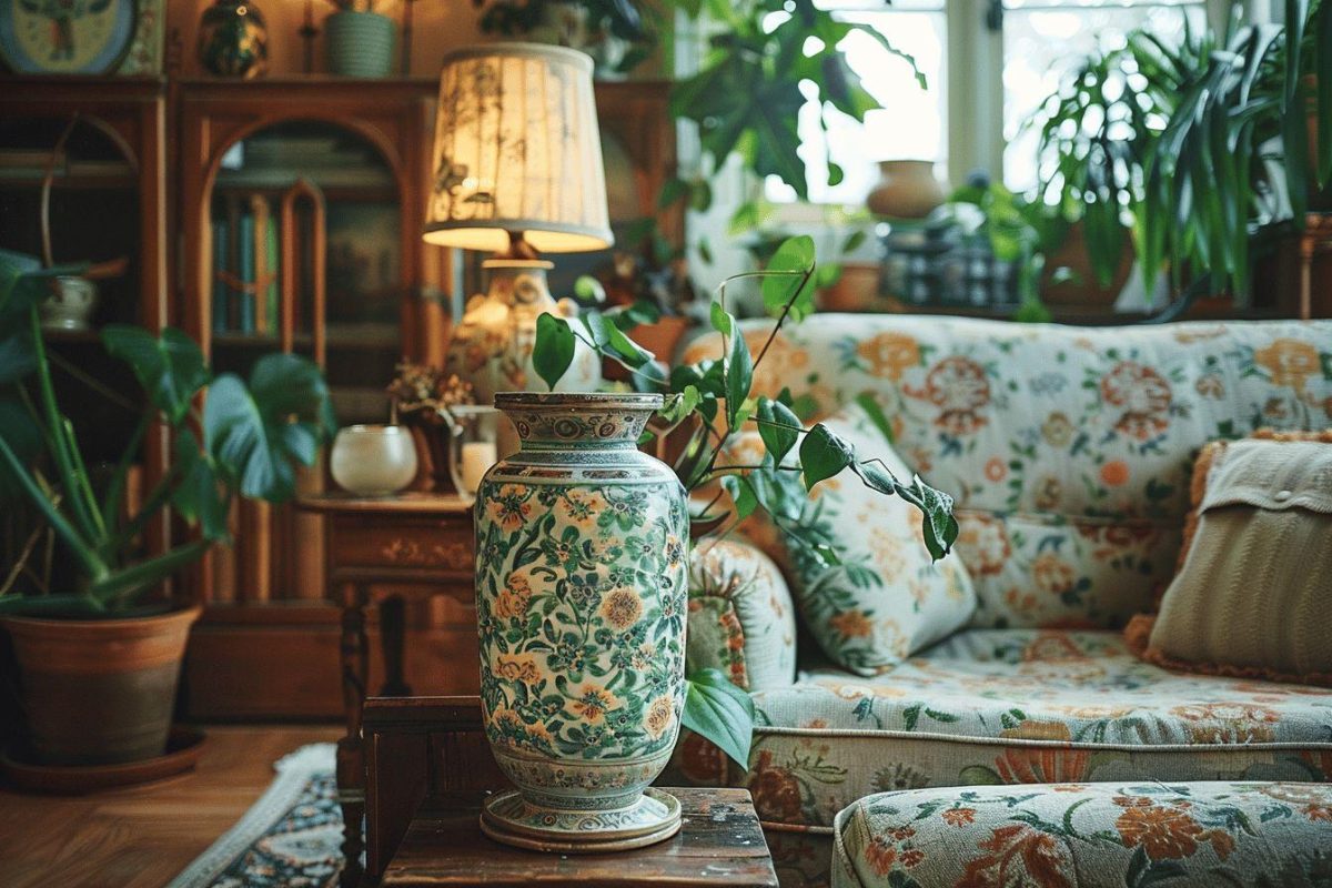 Avec quoi assortir un pied de lampe en céramique vintage ?