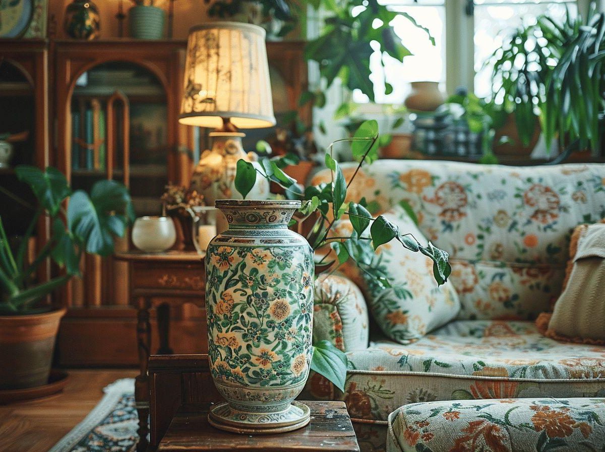 Avec quoi assortir un pied de lampe en céramique vintage ?