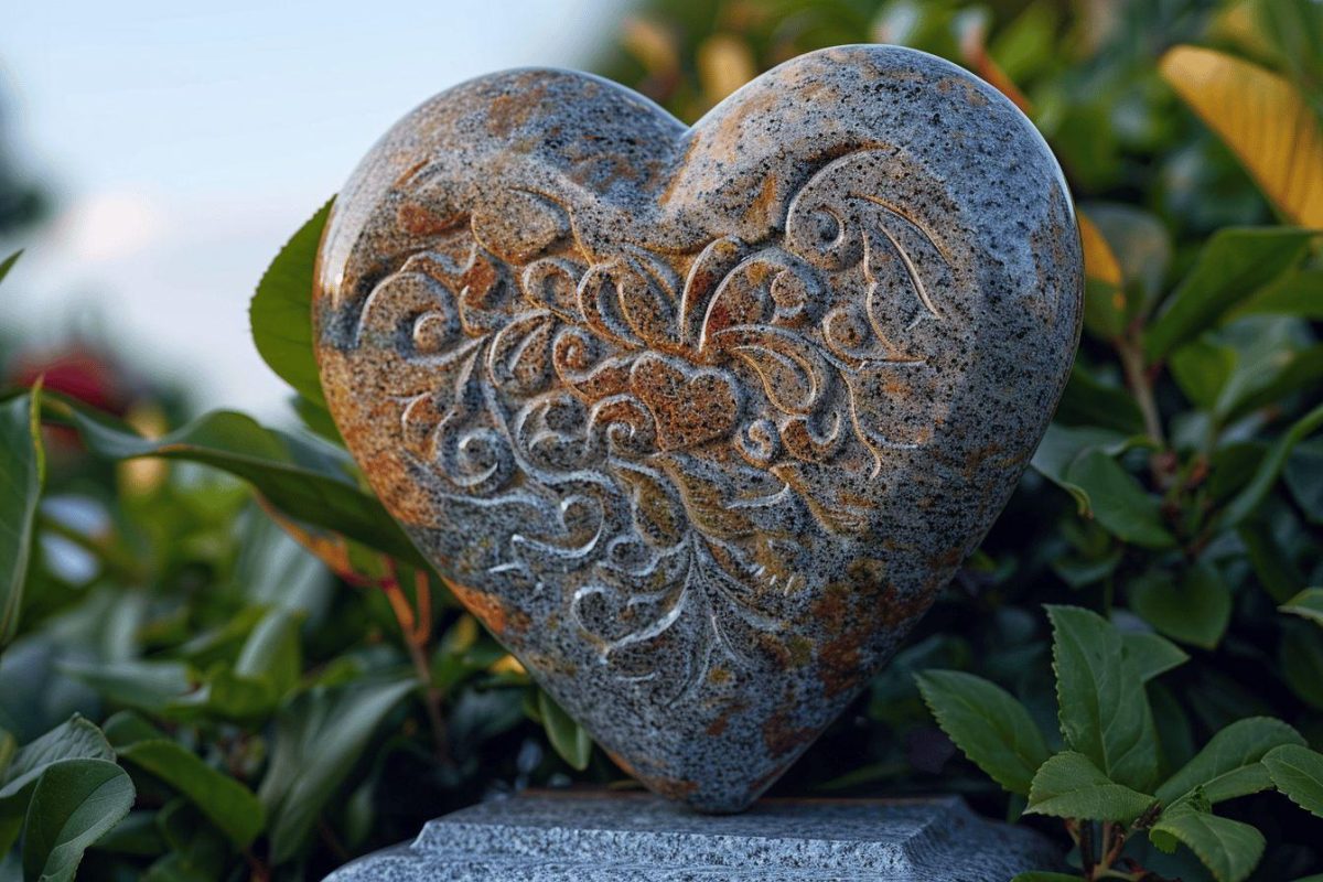 Quel est le prix d’une plaque funéraire en coeur granit ?